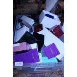 A job lot of assorted empty jewellery boxes etc