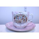 A antique Coronation cup & saucer set for 1902