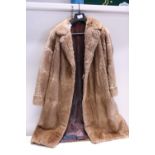 A ladies fur coat