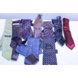 A job lot of assorted designer silk ties
