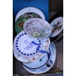 A job lot of collectors plates including Coalport etc, shipping unavailable