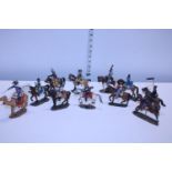 Eleven vintage Del Prado Napoleonic metal figures