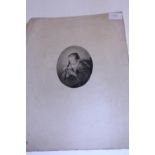 A old etching possibly Rembrandts mother