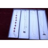 Four pieces of 925 silver jewellery