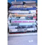 Ten assorted military hardback books