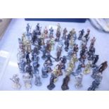 A job lot of assorted metal figurines (Cowboys and Indians)