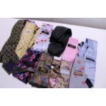 A selection of designer silk ties