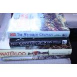 Four hardback books relating to 'The Battle of Waterloo' etc