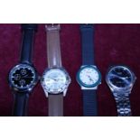 A collection of assorted watches including Sekonda
