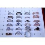 A selection of assorted dress rings (box not included)