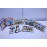 Seven boxed Infantry figures kits
