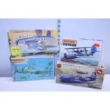 Four assorted aircraft model kits (complete)