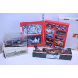 A job lot of assorted car models including an Eddie Stobart truck,