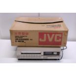 A boxed JVC video cassette recorder (untested)