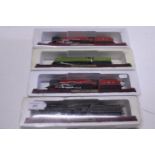 Four assorted locomotive and tender models