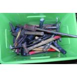 A job lot of assorted hand tools etc, shipping unavailable