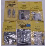 Six sealed U.Puchala metal military model kits