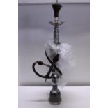 A metal and glass Hooka pipe, shipping unavailable