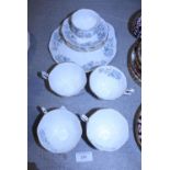 A selection of Royal Albert Silver Maple bone china