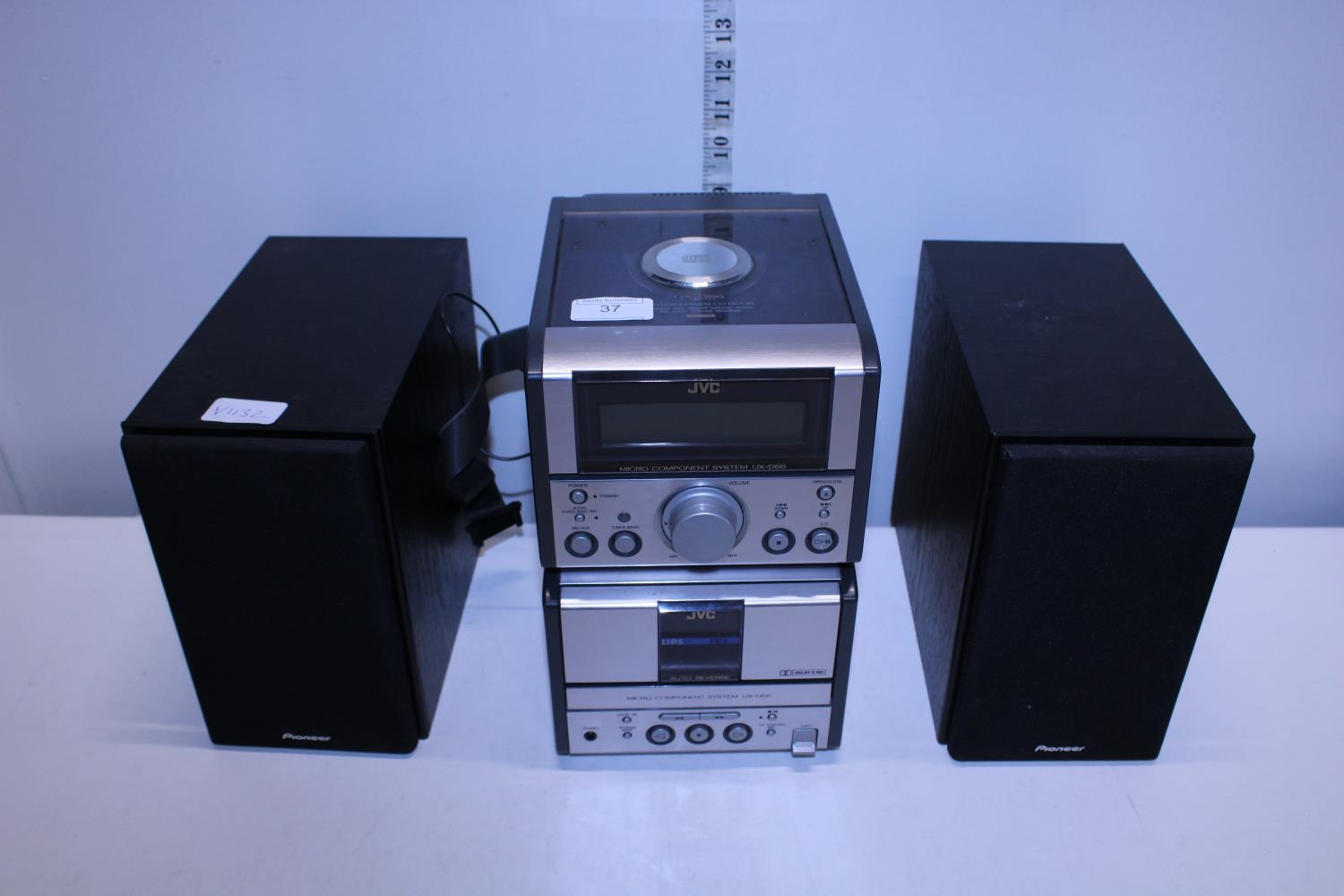 A JVC stereo system