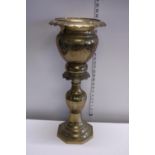 A vintage brass jardinière h60cm, shipping unavailable