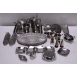 A job lot of stainless steel kitchenalia etc