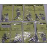 Eight sealed New Hope Design metal military figures