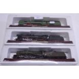 Three assorted locomotive and tender models