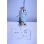 A collectable Lennox 'Dorothy' figure from The Wizard of Oz with certs