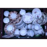 A large selection of part bone china tea services, shipping unavailable