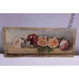 A 19th century watercolour by Leeds Artist Owen Bowen 'Roses on a Table' signed 32cm x 22cm