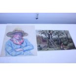 Two watercolours by George Anderson Short C1920