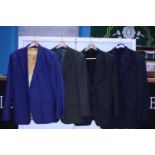 Four assorted men's jackets