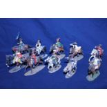 Ten assorted Del Prado metal figurines