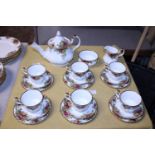 A Royal Albert Old Country Roses tea service 21 pieces in total