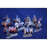 Ten assorted Del Prado metal figurines