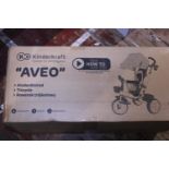A new boxed KinderKraft Aveo tricycle buggie (unchecked)