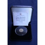 A 9ct gold proof coin 1g