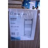A new boxed chrome towel radiator 800x500mm, shipping unavailable
