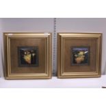 Two framed prints 47x48cm, shipping unavailable