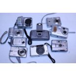 A selection of assorted compact/digital cameras