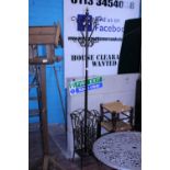 A vintage metal hall stand/coat stand. Shipping unavailable