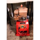 A vintage Allam 12v petrol battery charger in working order, shipping unavailable