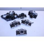 A selection of assorted Practika cameras and other (untested)