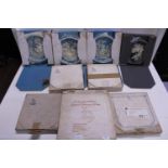 Nine boxed assorted cameo collectors plates