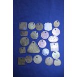 Twenty Two assorted colliery mining pit checks/tokens
