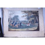 A 19th century lithographic print entitled 'The Royal Hunt in Windsor Park', shipping unavailable