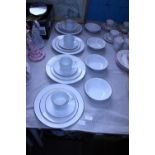 A selection of Royal Worcester classic platinum bone china (20 pieces)