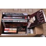 A job lot of assorted books related pop music etc, shipping unavailable