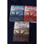 Three hardback books by Simon Schama 'The History of Britain'